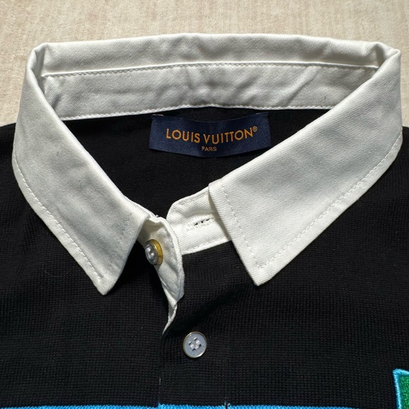 Louis Vuitton Black and Green Polo Shirt - Picture 3 of 8